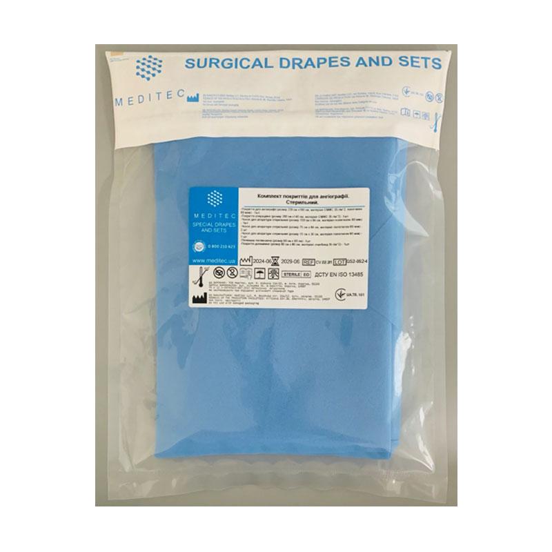 CV-02-2/1 Комплект покриттів для ангіографії CV-02-2/1 «Meditec®». Стерильний.